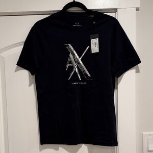 Armani Exchange Navy Graphic Tee